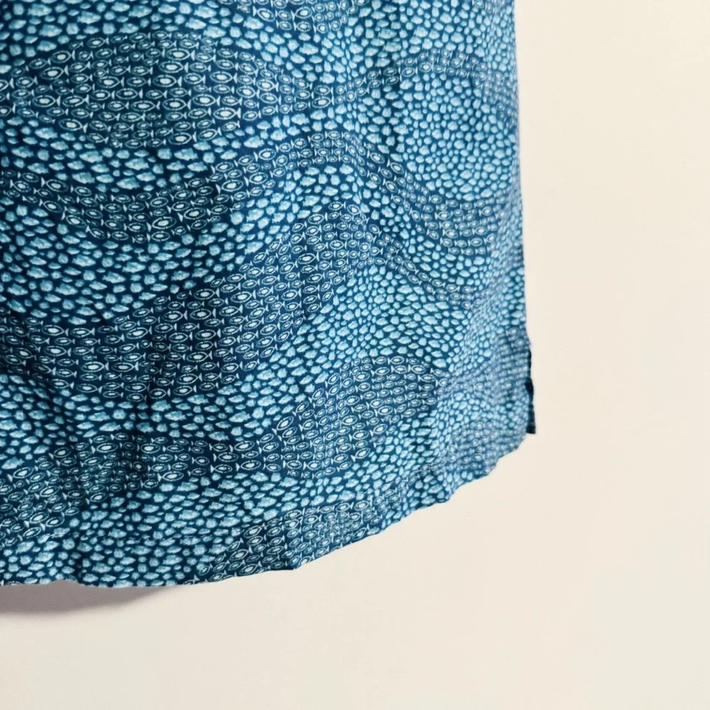 Tori Richard - Blue School of Fish Short Sleeve Button Down Shirt - Picture 3 of 6
